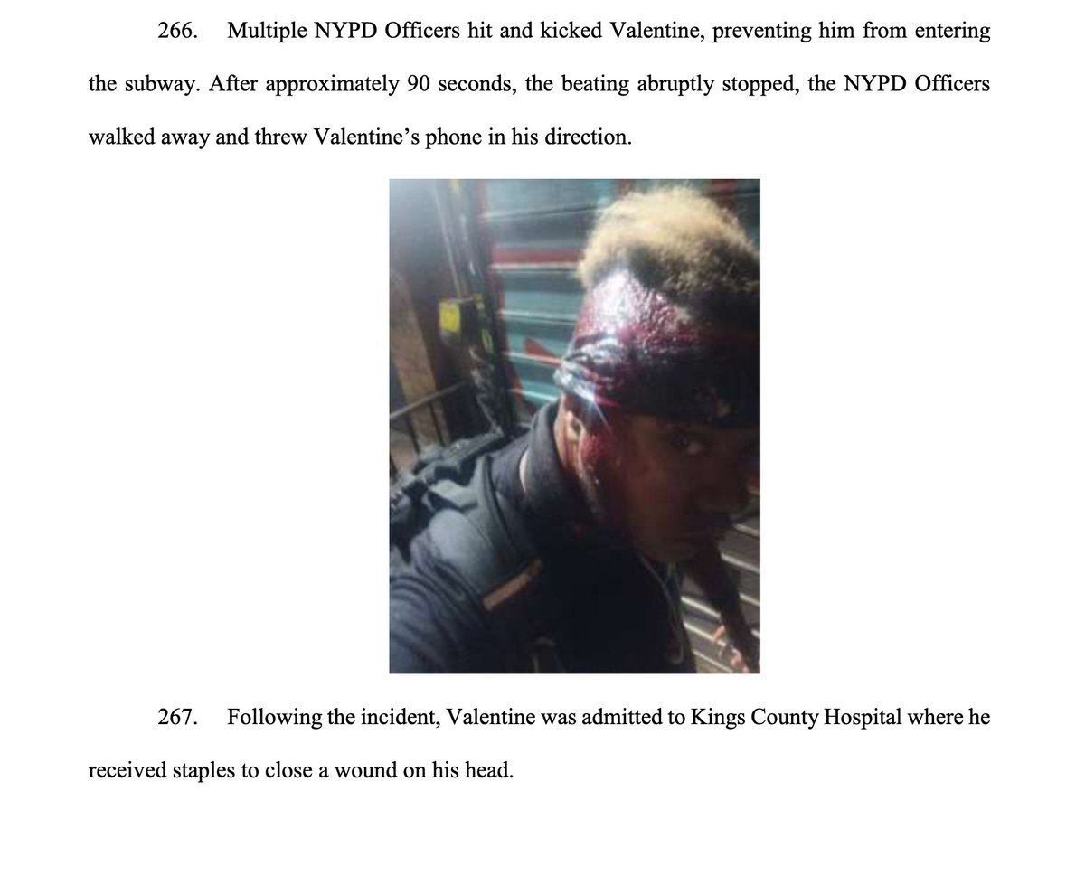 Our courageous client Rayne Valentine, some of whose experiences around being brutalized by the NYPD are sumarrized in the AG's complaint in the passages below, also spoke to those experiences during the AG's press conference this morning