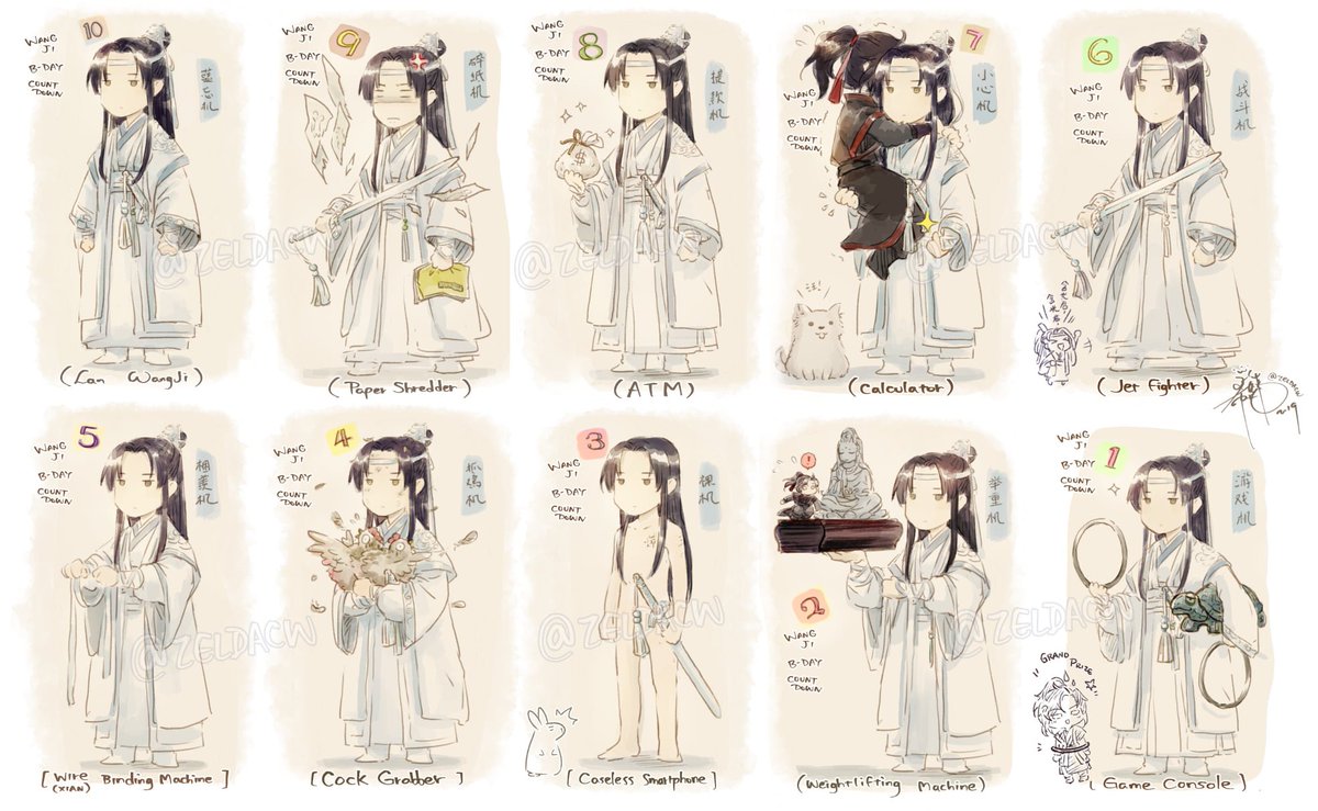 Almost that time of the year again :U
Lan Zhan bday countdown with my 10 types of "blue forget machine" (from January 2019)
#MDZS #魔道祖師