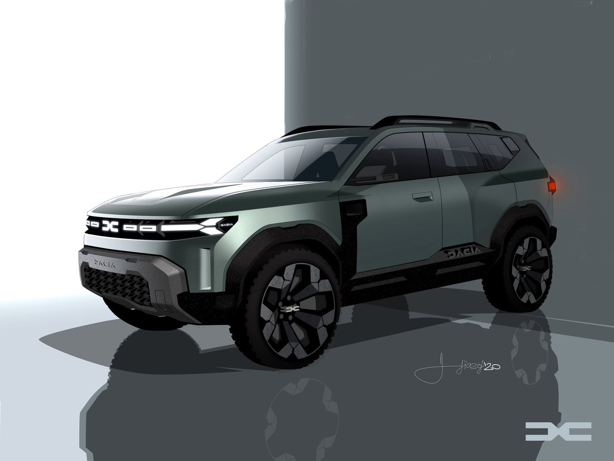 formtrends's tweet photo. .@Groupe_Renault is making some big announcements today! Besides the #Renault 5 Prototype, the Group also unveiled the #DaciaBIGSTERConcept, a C-segment SUV created under the direction of new Dacia Design Director Alejandro Mesonero-Romanos. The concept measures 4.6m in length https://t.co/7qnhVkO6Qn