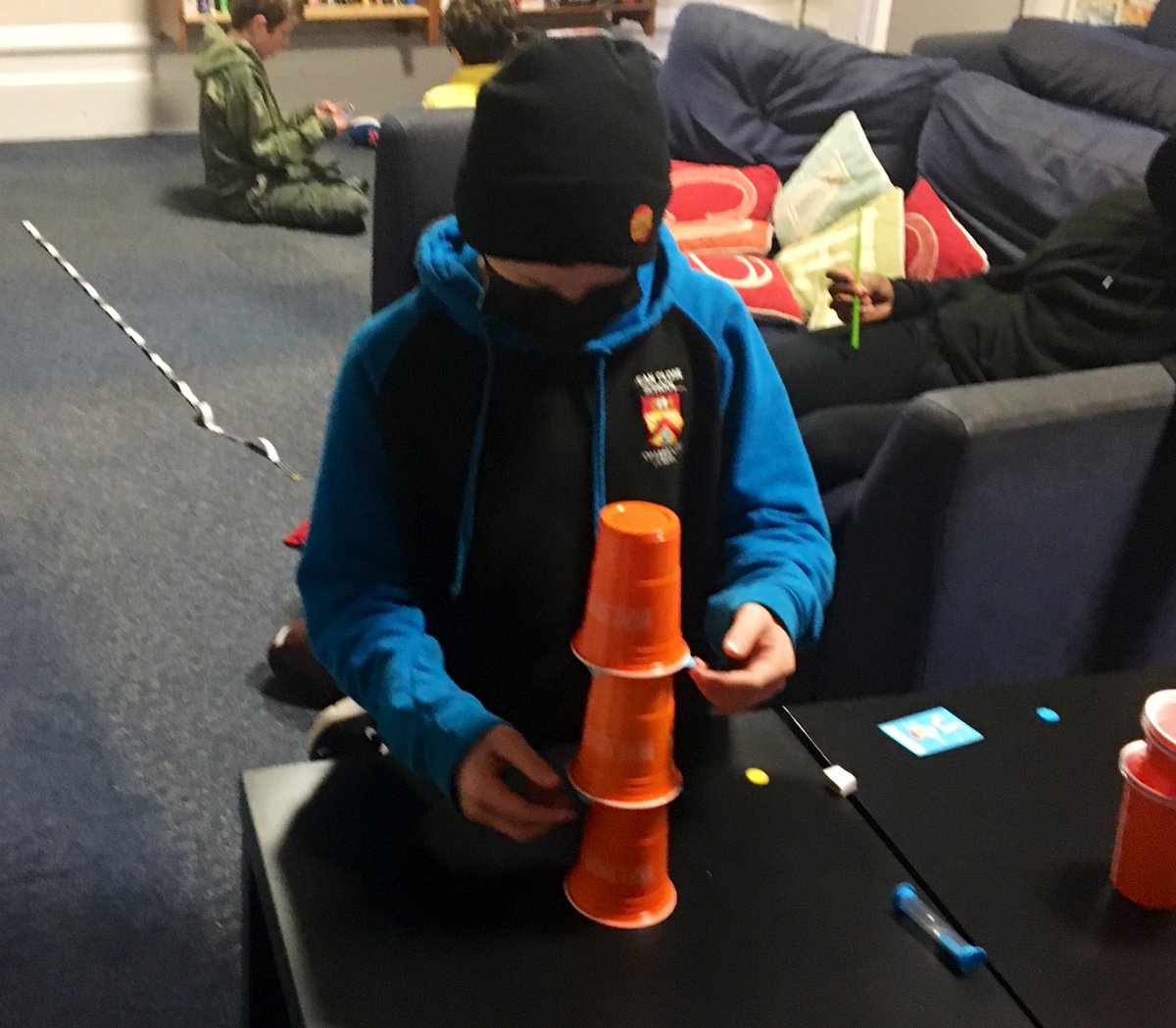 DCPSBoarding's tweet image. There may be far fewer in house at the moment but it does make it easier to play some games! Great fun playing #BeatThat followed by Sports Hall battleships and volleyball #downtime #unplugged #missingthegang