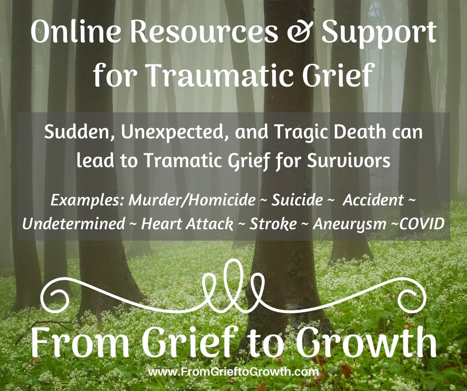 If you or someone you know has lost someone in a sudden & unexpected way you can get FREE online resources here for support. 
#griefjourney
#healingafterloss
#griefsupport
#traumaticloss
#supportafterloss
#survivingloss
#griefsucks
#widow
#tragicloss
#suddenloss