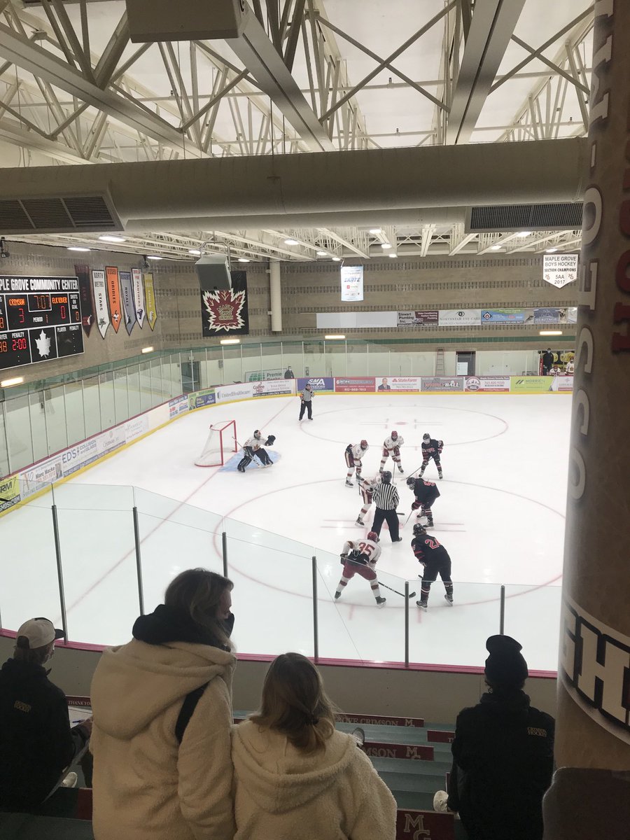 So great to be back on the ice #crimson family