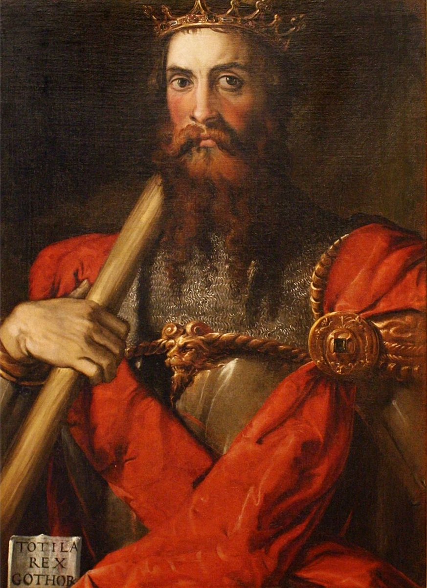 URDailyHistory's tweet photo. 16 Jan 550: The #Ostrogoths, led by King #Totila, conquer #Rome after a long siege by #bribing the #Isaurian garrison, who had not been paid in months. #history #HistoryMatters #RomanHistory #OTD #OnThisDay #ad https://t.co/DuIot4AxF1 https://t.co/qTWiyGJRSf