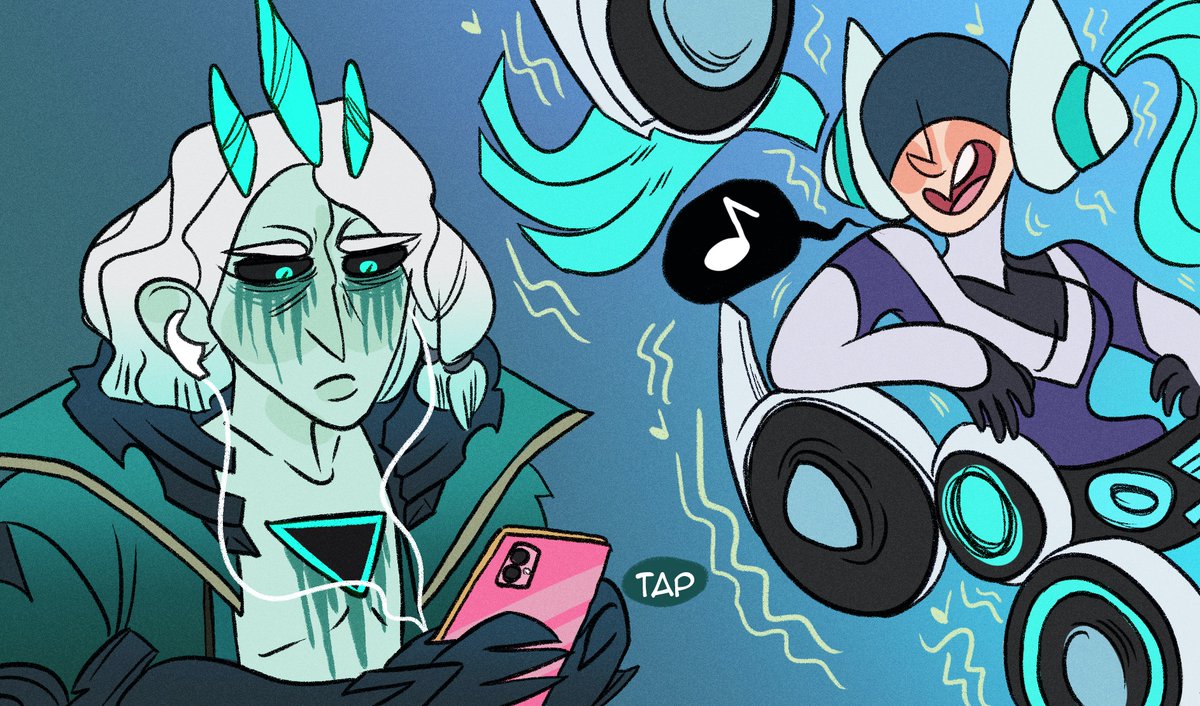 arteapotstudio's tweet photo. Top Tier Music Taste👌✨

#RuinedKing #leagueoflegends #KDA https://t.co/tMxTa8zHvW