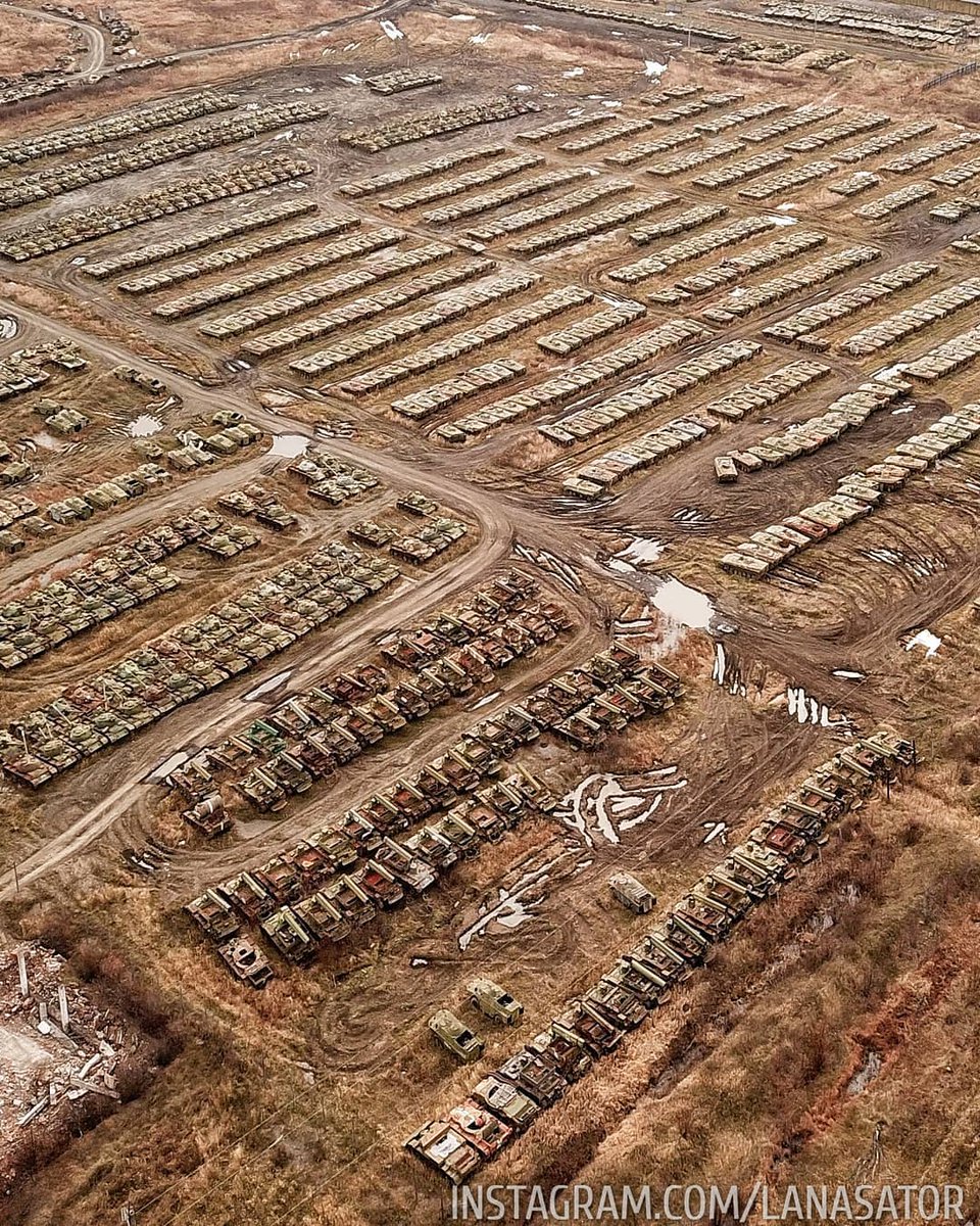 Photos from a Russian military armored vehicle storage facility in the Far East. Plenty of T-62, T-55/54, BMP-1, and BRDM-2, among other equipment. https://www.instagram.com/p/CGrrEKqAnsA/ 