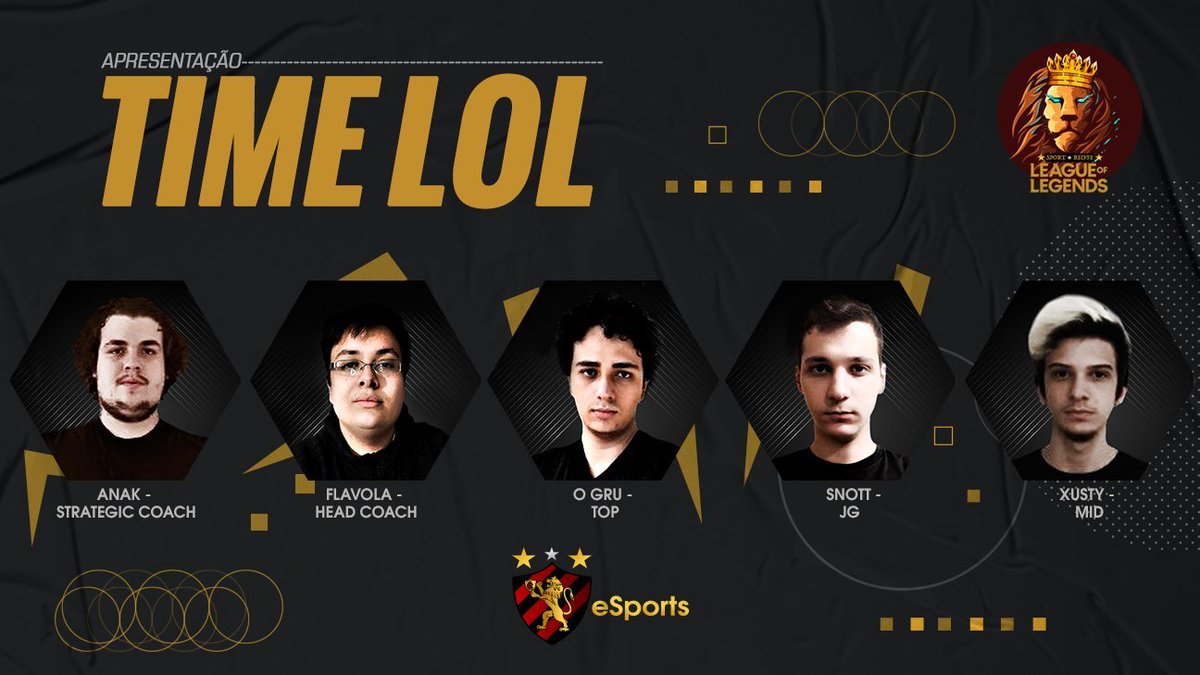 esportsrecife's tweet photo. Para a felicidade de muitos, chegamos ao LOL! Nossa line-up já está formada e pronta para os desafios! ⚔️ #AquiÉSport https://t.co/jI9lK8tt5B