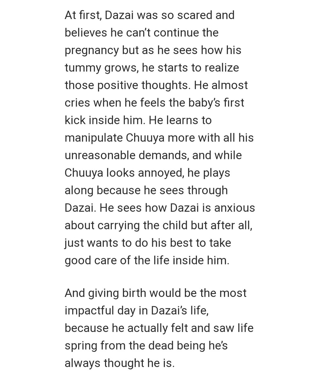 harukaja15's tweet photo. The Best Day of Our Lives
Married skk
CW: mpreg, Omega Dazai

First posted on tumblr in 2017
Edited and published on ao3 for #BSDABOWeek 2021 Day 4

https://t.co/LjBS4rpr6X

A fic born from this headcanon: https://t.co/2Gv7Rs9nV0