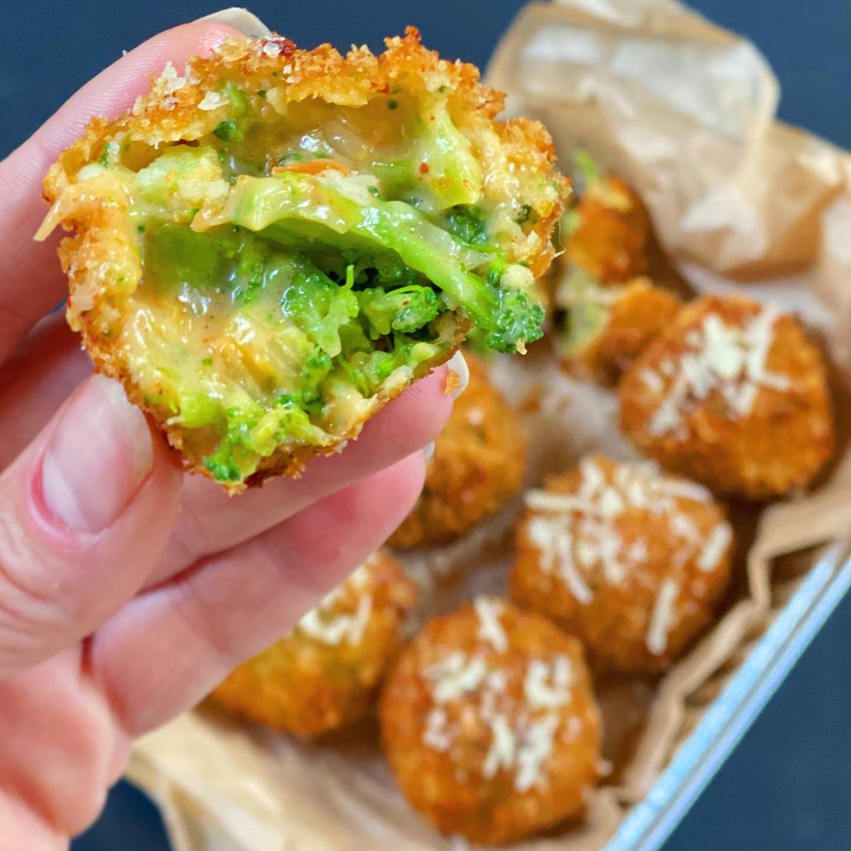 Liholihoclub's tweet photo. Four cheese broccoli katsu - this week only. 6 per order, great to share or eat yourself. Travels well &amp; stores well. Comfort food! 

#lihoathome #getjag #heritagedriven #chefowned https://t.co/xAr8r1KF73