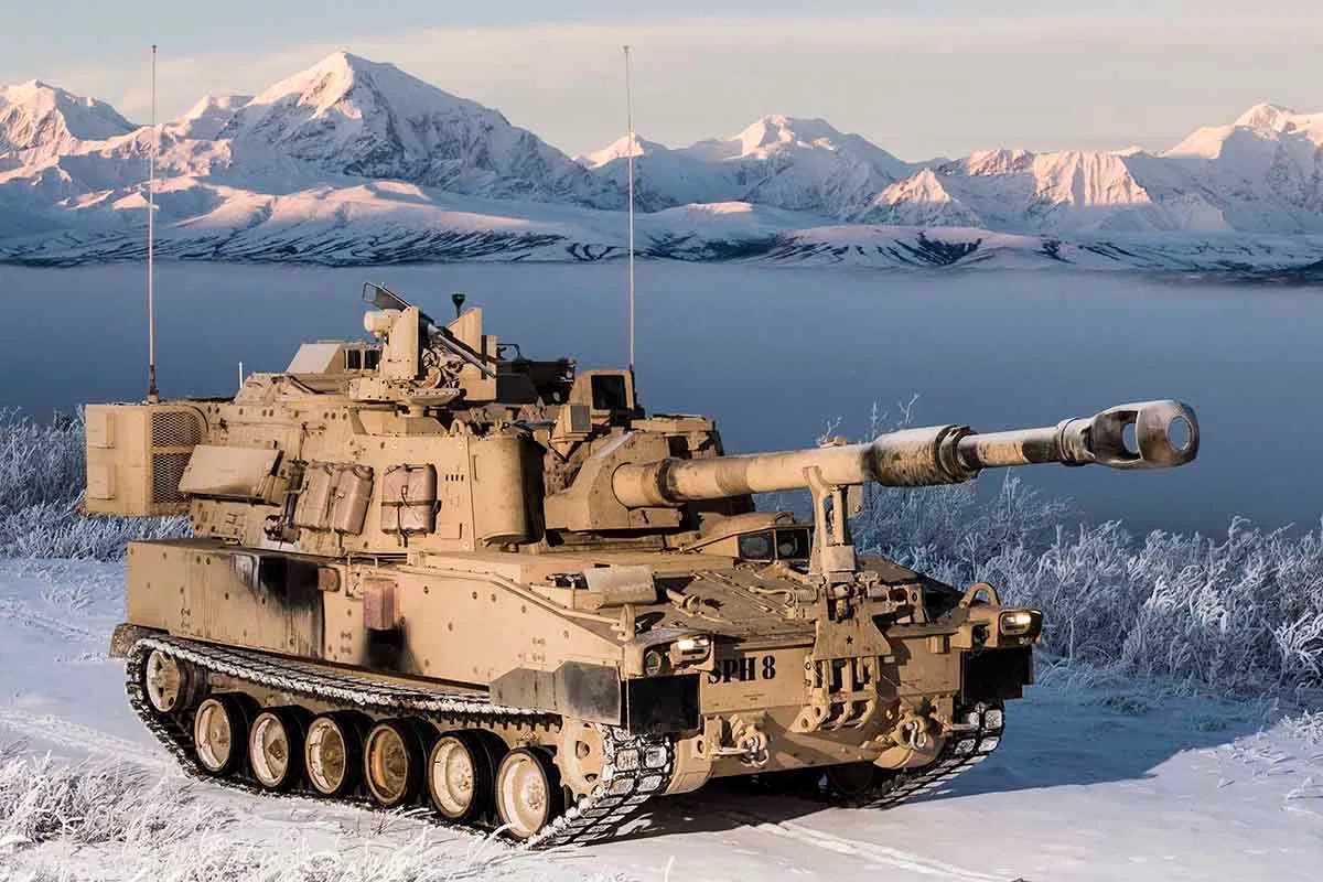 (D) M109 PIM. Comprehensive upgrade to M109A7 SPH and M992A3 CAT primarily around mobility & electrics. Two armour standards are being fitted, T1 is baseline, T2 is an add-on kit for combat operations. An additional underbody kit has been developed but is not being taken forward