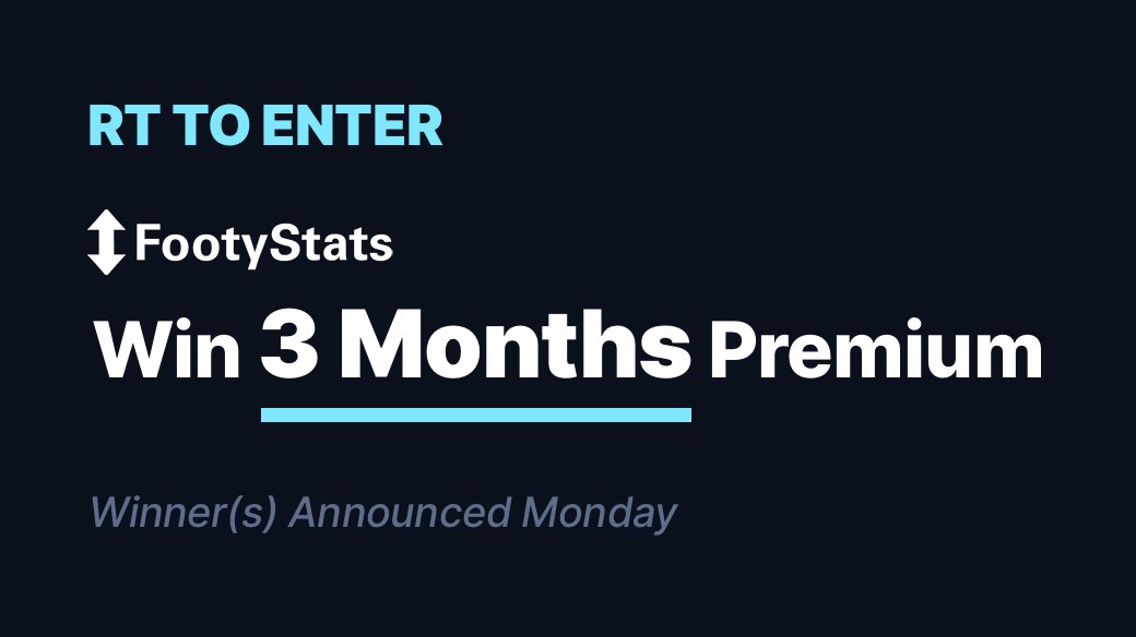 FootyStats_org's tweet image. 🎉 ONE MORE TIME

😮 WIN FOOYSTATS PREMIUM
📅 3 MONTHS!
♻️ RT &amp;amp; FOLLOW TO ENTER