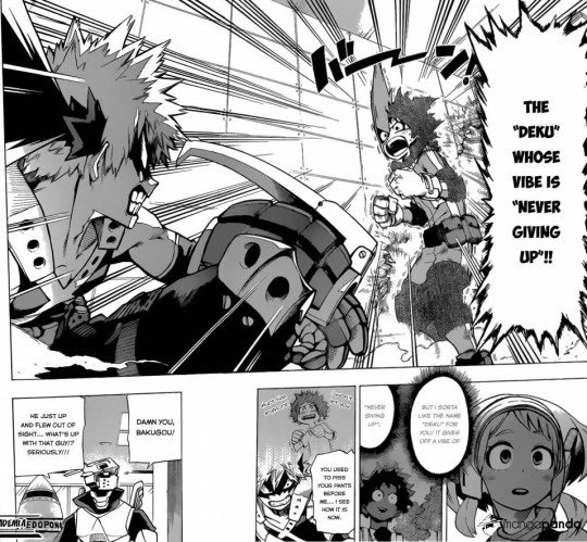 Here is the start of izuku’s revoltOchaco renewed the meaning of deku