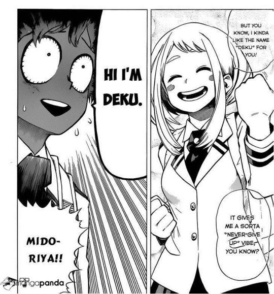 Here is the start of izuku’s revoltOchaco renewed the meaning of deku