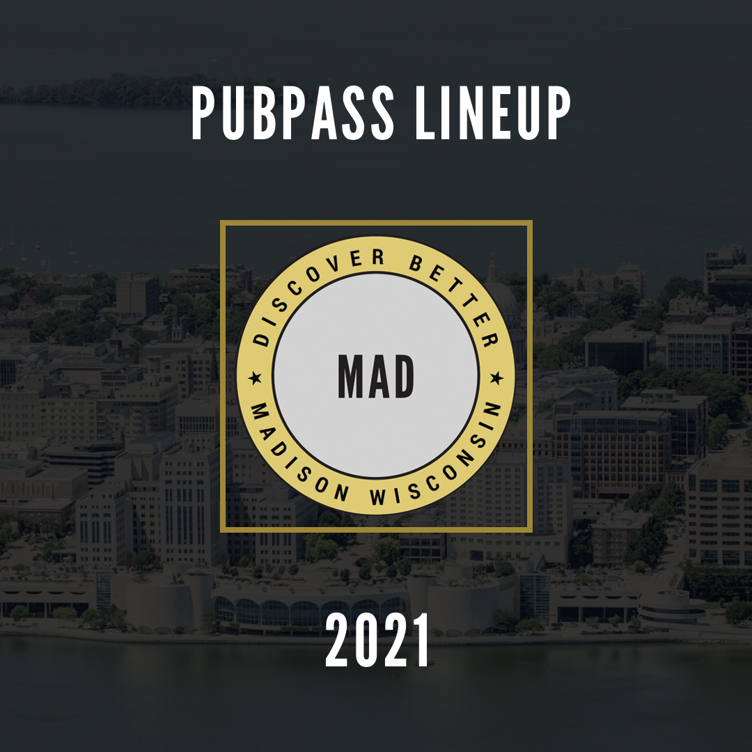 pubpass's tweet image. 2021 Madison, Wisconsin PubPasses are here and packed with returning favorites like 
@WorkingDraftBC and @hophausbrewing. Plus, $1 from every PubPass goes to @SecondHarvestSW—so you can make memories while making a difference.