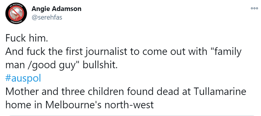 I hope the following people reflect on that statement and their ill-judged comments.  @serehfas