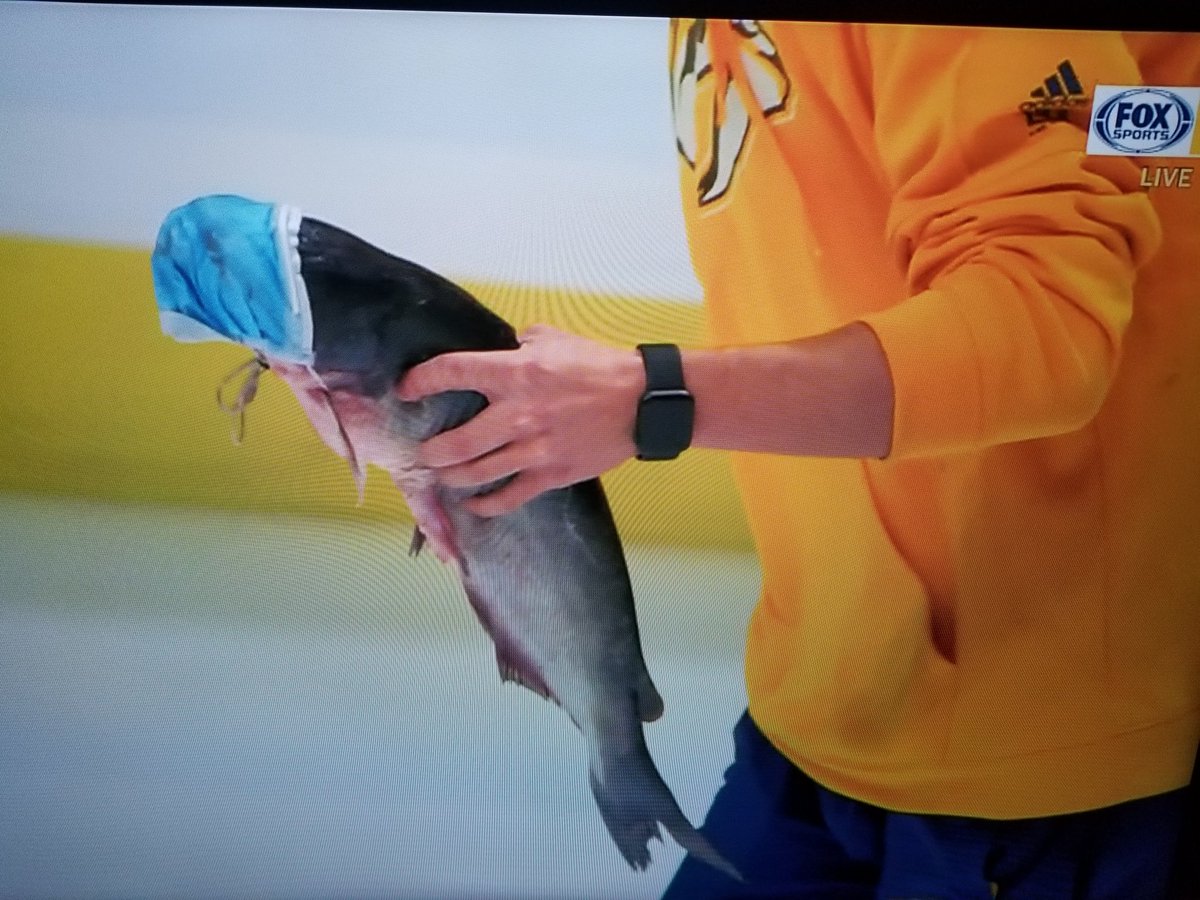 RickFlorian's tweet photo. #OpeningNight Preds Victory! 1-0 #ThrowTheCatfish
@BrdgstoneArena
@PredsNHL @markhollin1 https://t.co/PemfuYCmxO