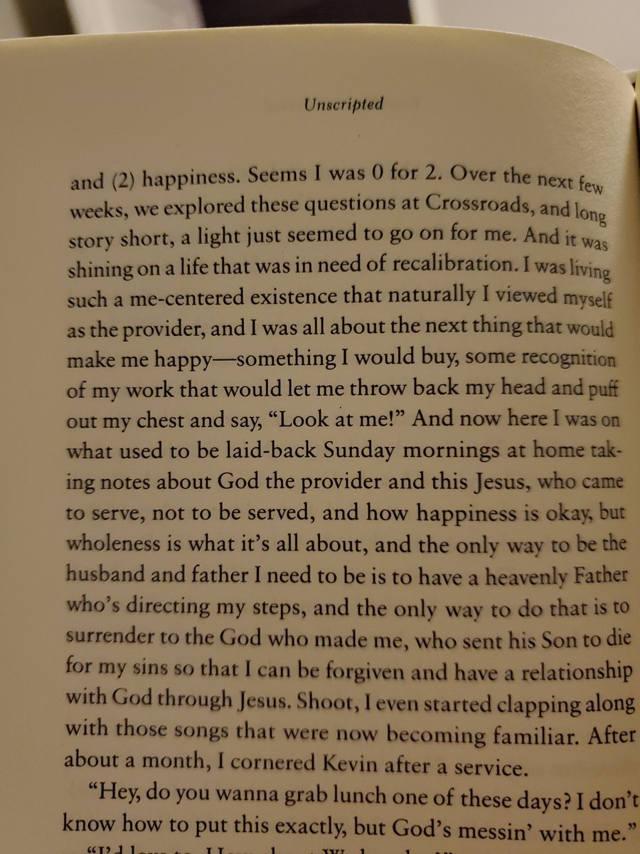 Excerpt from #unscripted <a href="/TurnerSportsEJ/">Ernie Johnson</a>. Almost done and really encouraged getting to know the blackberry moments from man behind the screen. Trust God.. . Period