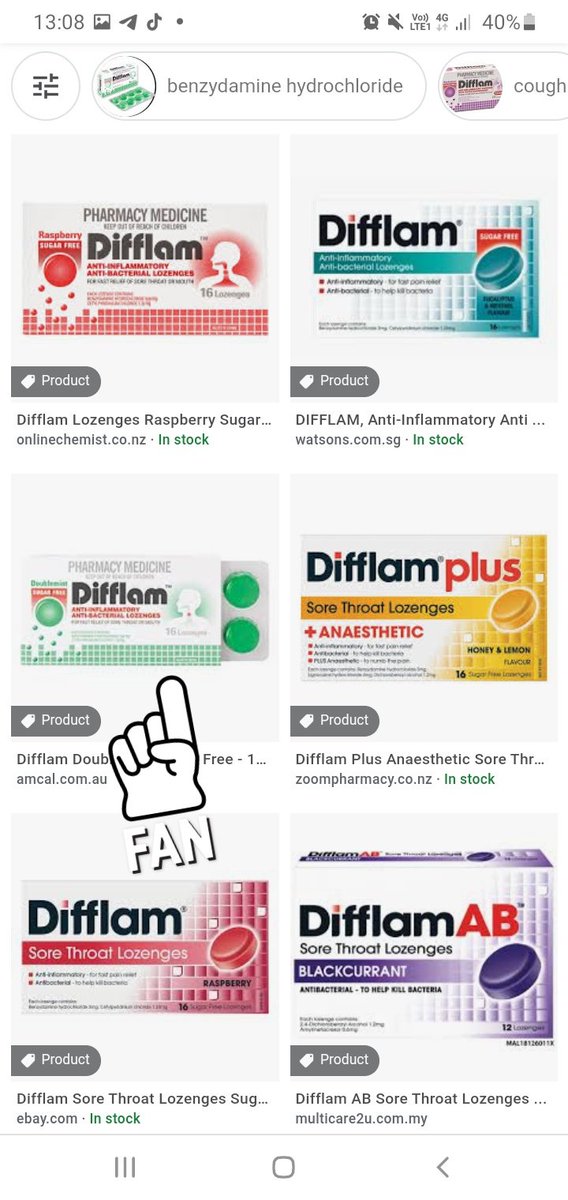 Tak suka ubat syrup. Kalau batuk tasha makan lozenges je. Setakat strepsils, hurix, woods and lozeng yang boleh dapat kat kedai runcit tu so far semua tu memang tak jalan. Telan 2 paket pun takde beza.Pergi pharmacy, beli difflam original je. Honey lemon dia rasa pewangi bilik.