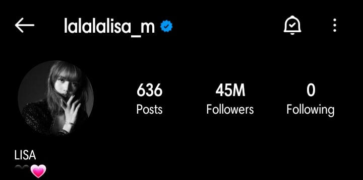 blckpnkslife's tweet photo. [20210115] @/lalalalisa_m has now 45M followers on her Instagram account 🎉💗

LISA is still the most followed Korean Artist on Korean Entertainment Industry as well as in Thailand 👏🏻👏🏻
#LISA #LISASTAGRAM #LISA45MPARTY https://t.co/zkF6zr8hpx