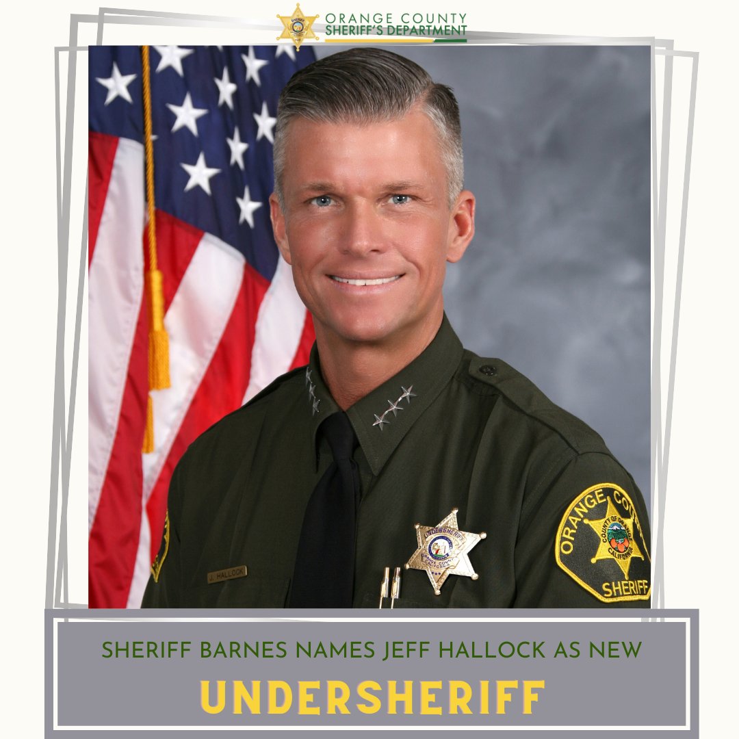 guttierez_john's tweet photo. #Congratulations to @Jeff_Hallock on his promotion to #UnderSheriff @OCSheriff and I look forward to your continued leadership and partnership. #GreatChoice! https://t.co/GX59RiIGe7