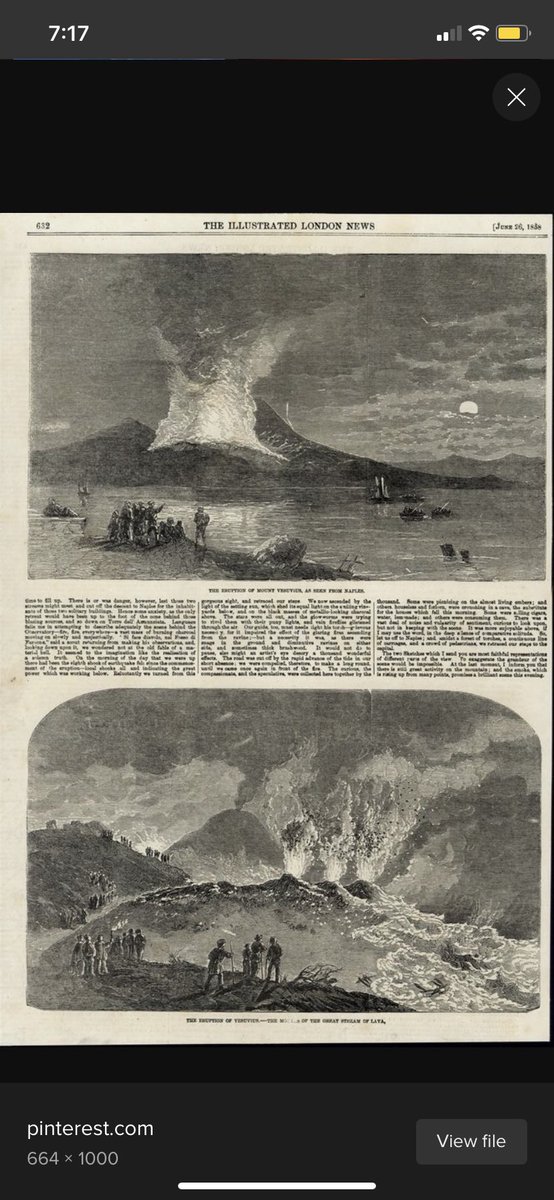 A couple of volcanic eruptions.