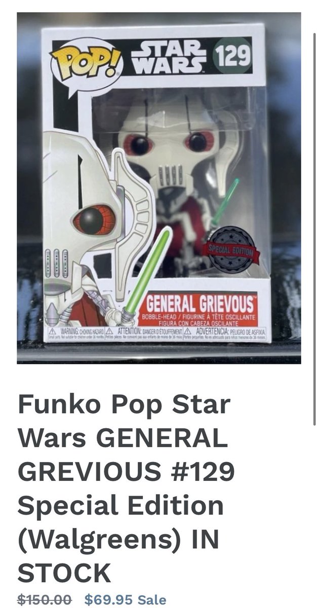 general grievous funko pop for sale