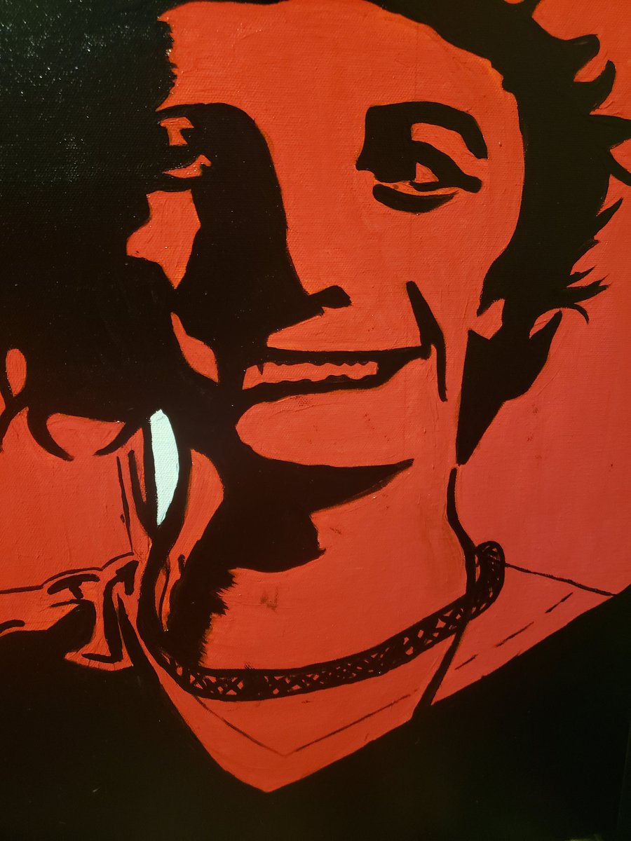 WordRomancer's tweet photo. My daughter painted me one of the characters from our favorite movie to watch together. @EmbryEthan #rexmanningday #markwithak #empirerecords #daughterlove https://t.co/UPD9oSqqyV