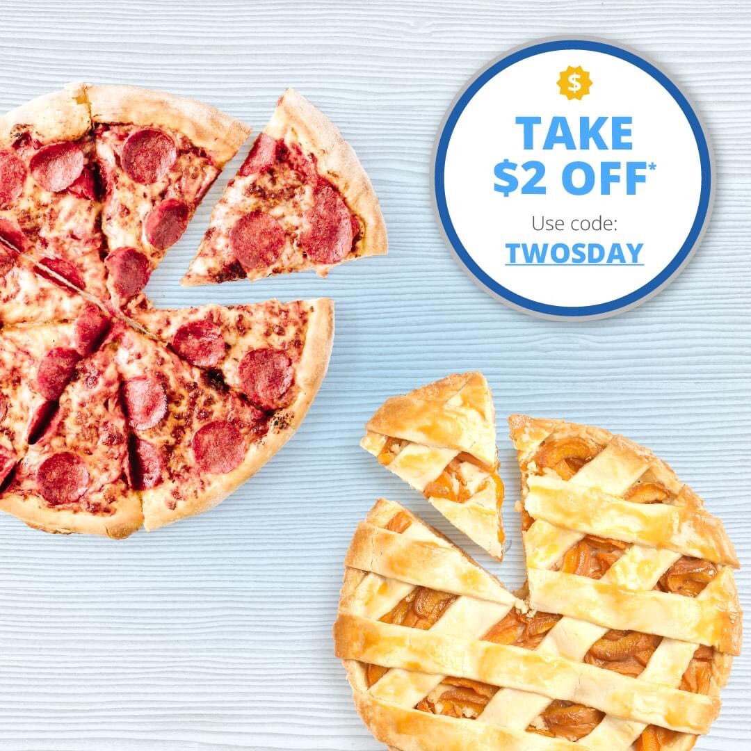 queensdelivered's tweet photo. Every Tuesday this month we're dishing out $2 off, good for 2 days. It's a whole new way 2 celebrate. Use code TWOSDAY at checkout for $2 off every "Twosday" and Wednesday. https://t.co/WwSZEAGyOE