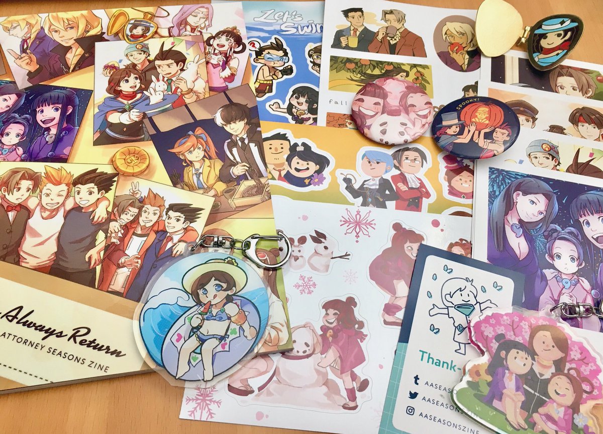 received my copy of @aaseasonszine today and my heart is so warm seeing everyone's work 😭💕💕 thank you so much again for having me!! 