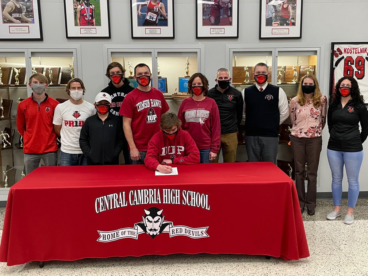 𝐂𝐄𝐍𝐓𝐑𝐀𝐋 𝐂𝐀𝐌𝐁𝐑𝐈𝐀 𝐇𝐒 (@cchsreddevils) on Twitter photo Congratulations to CCHS senior Adam Lechleitner, who has committed to Indiana University of PA to continue his cross country and track career. Adam was a member of the top finishing boys’ cross country team in Central Cambria history. <a href="/rdubxc/">Randy Wilson</a> <a href="/IUPtrack_XC/">IUP Track & Field / Cross Country</a> #WeAreCC Congratulations to CCHS senior Adam Lechleitner, who has committed to Indiana University of PA to continue his cross country and track career. Adam was a member of the top finishing boys’ cross country team in Central Cambria history. <a href="/rdubxc/">Randy Wilson</a> <a href="/IUPtrack_XC/">IUP Track & Field / Cross Country</a> #WeAreCC