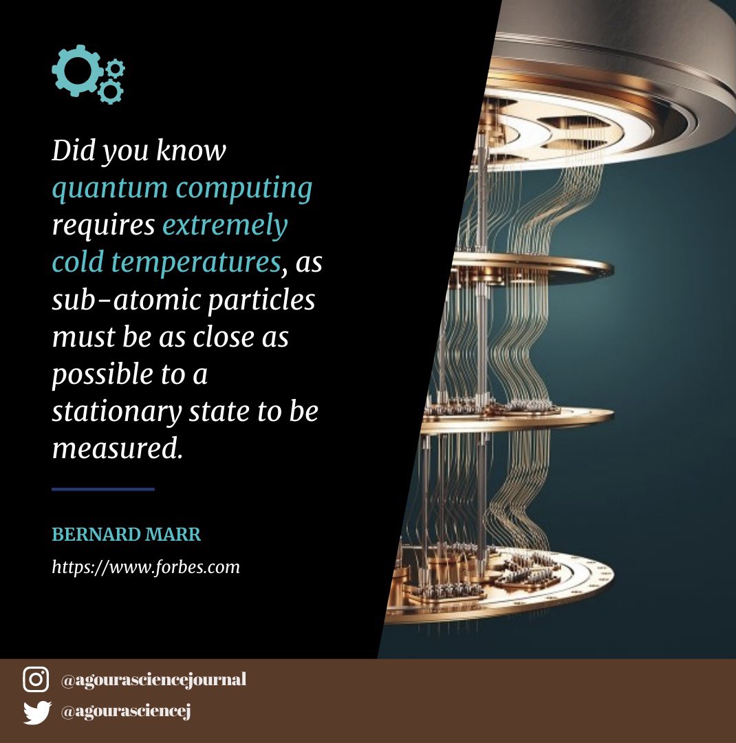 AgouraScienceJ's tweet photo. Fun fact of the day! ⚙️ #Science #QuantumComputing #Technology #STEM #HighSchool #Student #DidYouKnow https://t.co/egDUd0UcZu