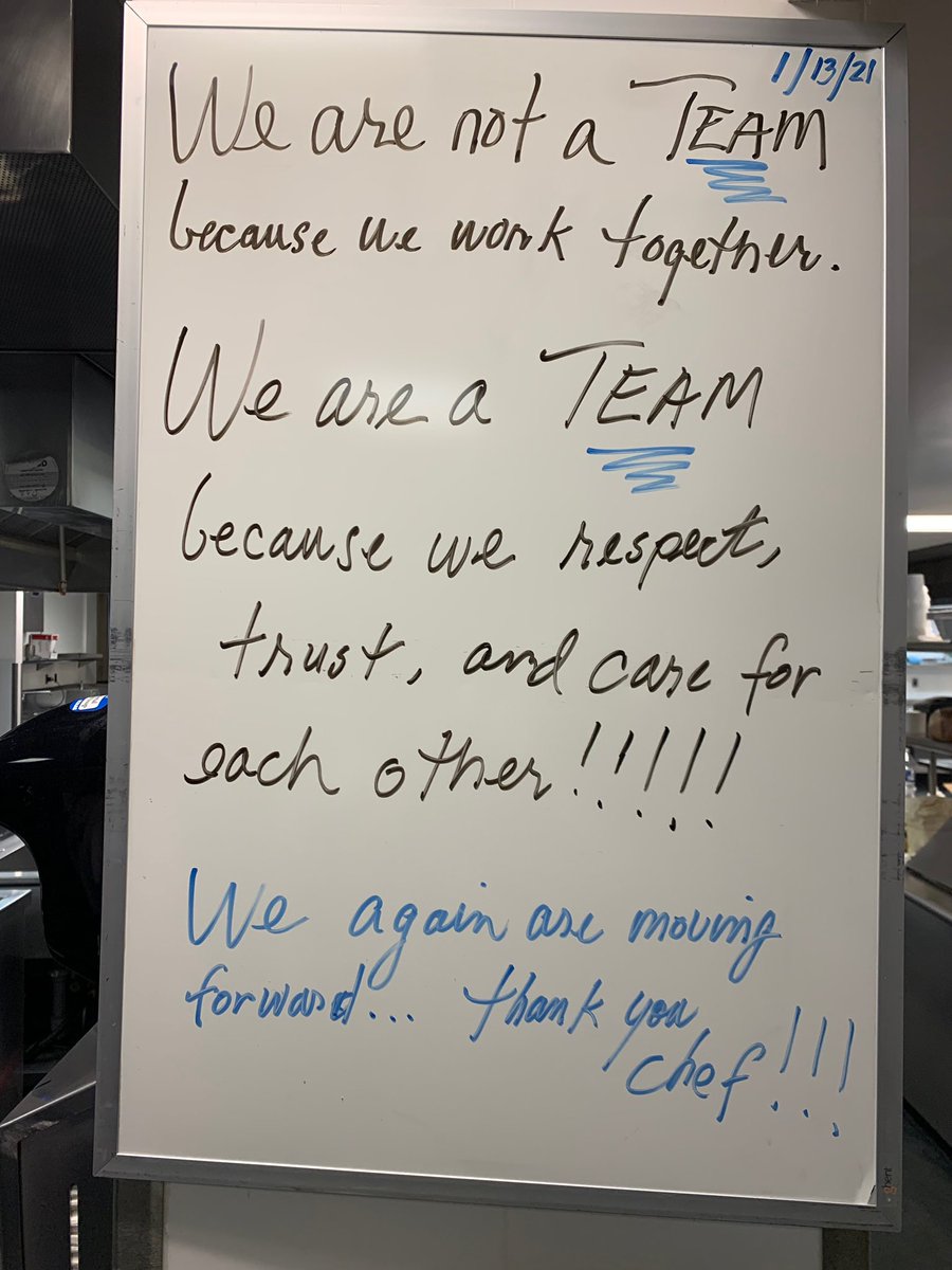 Executive Chef Martin Hamann’s words of wisdom have gotten us through the toughest of times. And this one says it all. We are SO ready to reopen safely and successfully. We are blessed to have the very best team. Ever. See you in the Cafe on Tuesday. And 1862 on the 26th #team