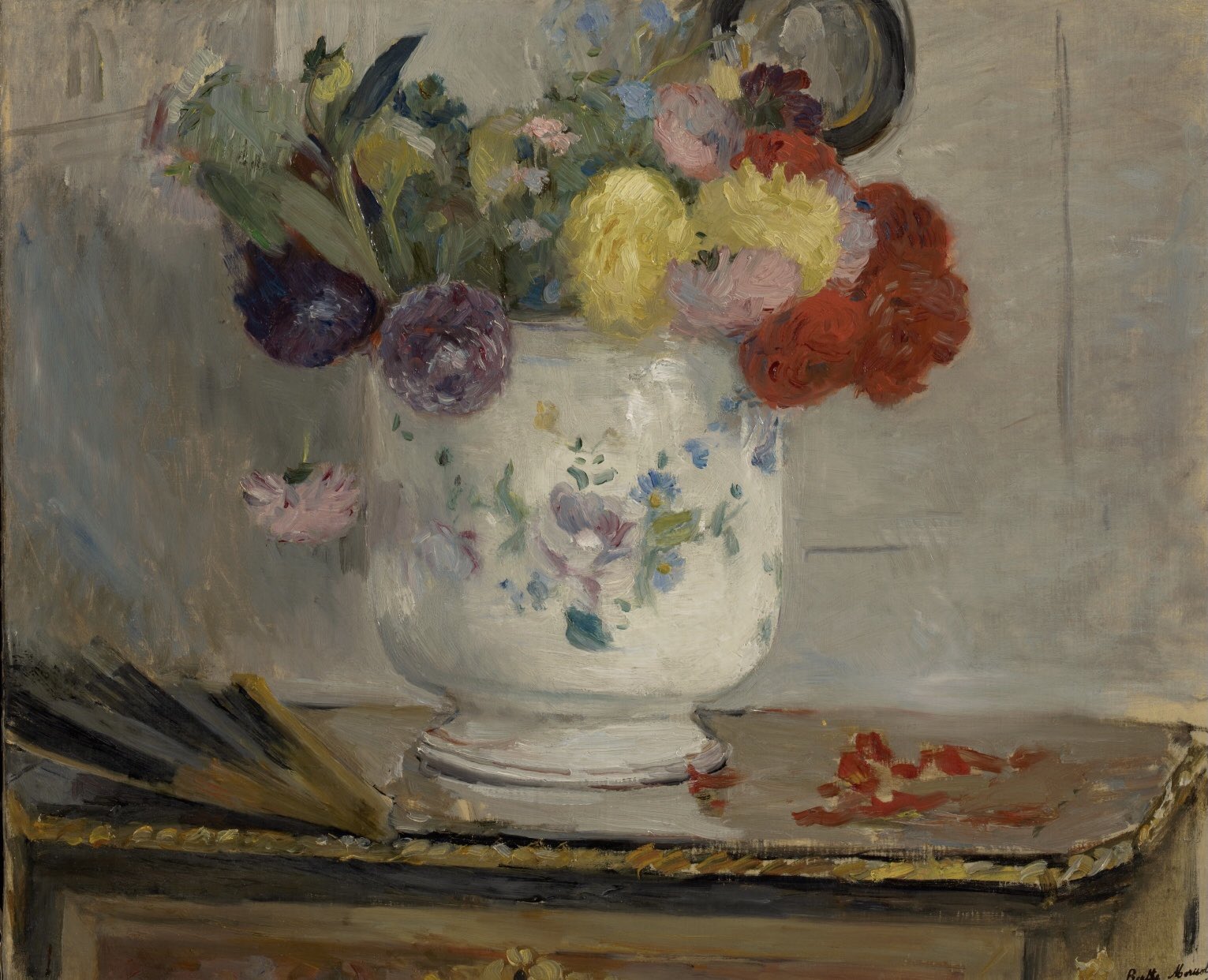 Clark Art Institute on Twitter: "Ohhhhh...the simple, wonderful glory of a Berthe Morisot floral. No better way to celebrate her birthday. @artistmorisot #bornonthisday #BertheMorisot #impressionistwomen Berthe Morisot, Dahlias, 1876, oil on canvas.