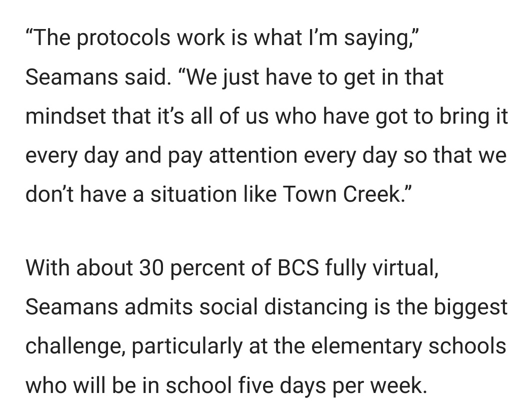  #kidsandcovid "The schools are the cleanest they’ve ever been" (psst  #COVIDisAirborne)This NC school district from the report above & top of thread - with the outbreak - see tweet.Img 1 oh they're bringing itImg 2 bubble broke the min school opened https://twitter.com/bethjmeow/status/1349864137560629257?s=19