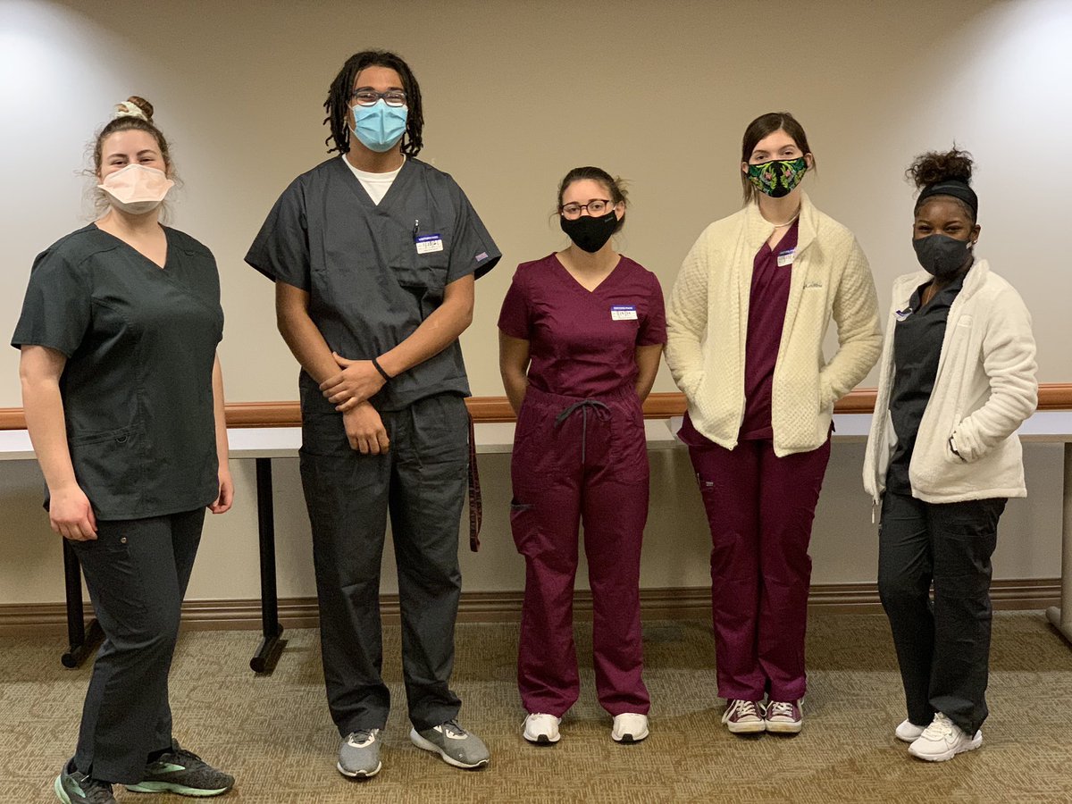First day of clinicals and they’re already getting rave reviews!!!!!Doctors in the making 🩺 #FultonHealthScience C/O 2021