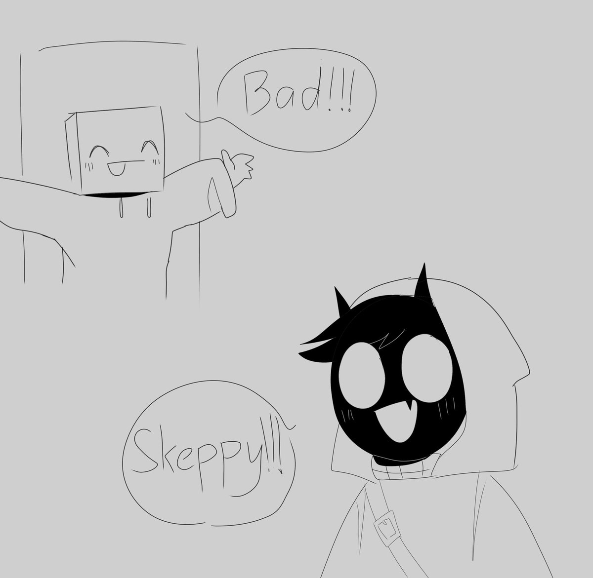 Skeppy wants to dress up badboyhalo
#badboyhalofanart #SkeppyFanArt 