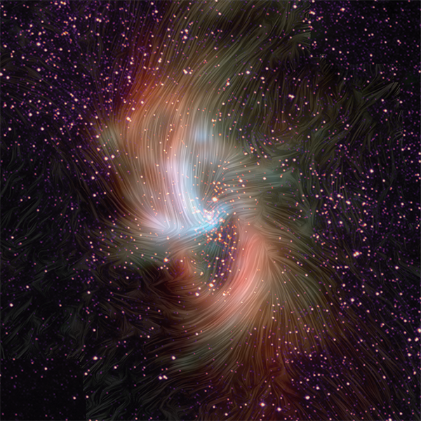 Okay, magnetic fields make galaxies full of stars, beautiful and complicated. I want one of these pictures for my refrigerator. How do we detect them? (Bonus: look how amazing the magnetic field in the Milky Way's supermassive black hole looks like) https://www.sofia.usra.edu/multimedia/about-sofia/sofia-mobile-information/magnetic-field-may-be-keeping-milky-way%E2%80%99s-black-hole
