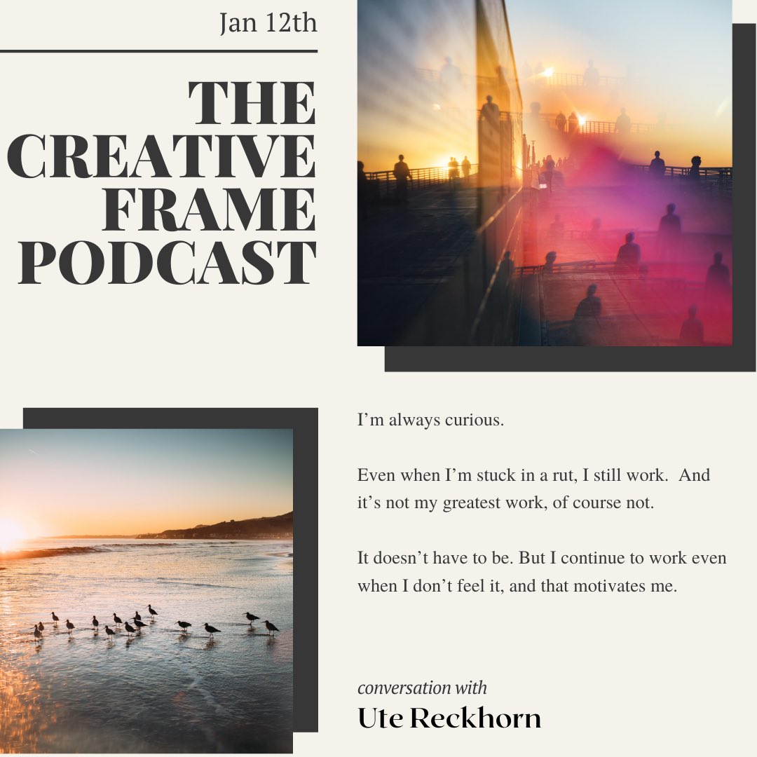 Episode 5 of The Creative Frame Podcast is up! Chatting with Ute Reckhorn about creativity!