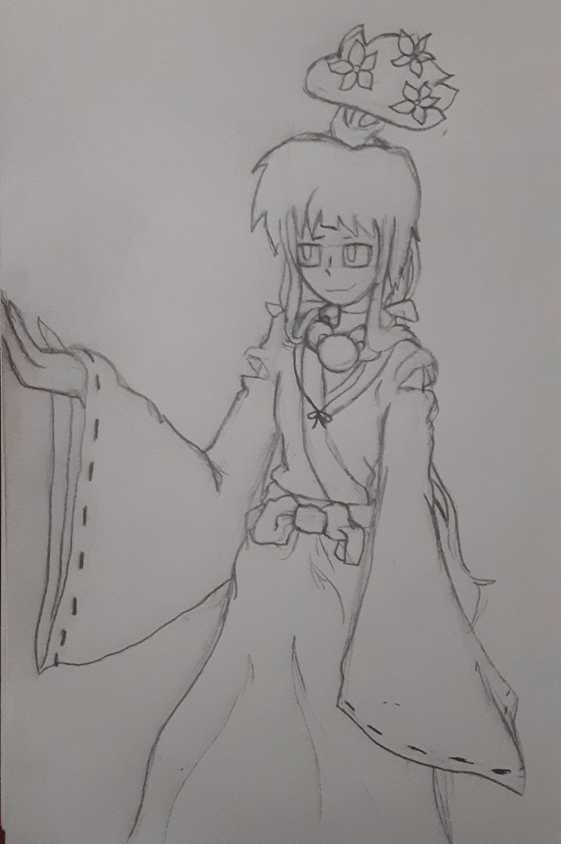 I made a fusion.. I made them too innocent-looking but it's supposed to be a fusion of: Shiromori from MSA and Kikyo from Inuyasha..
The fusion name I gave to her is "Kikomori"
#MysterySkullsAnimated #Inuyasha #fusion #OC