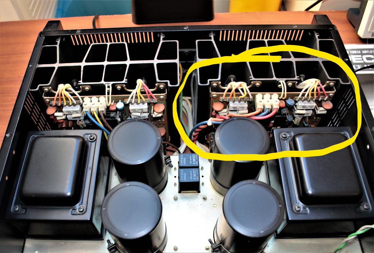 RussRichards9's tweet image. Decided to redesign &amp;amp; make completely new circuit boards for one of my #SPEC4 power amps, using 'closely matched pairs' of exact value, much closer tolerance components that were simply not available back in 1975 and much higher quality circuit board materials. Progress so far:-