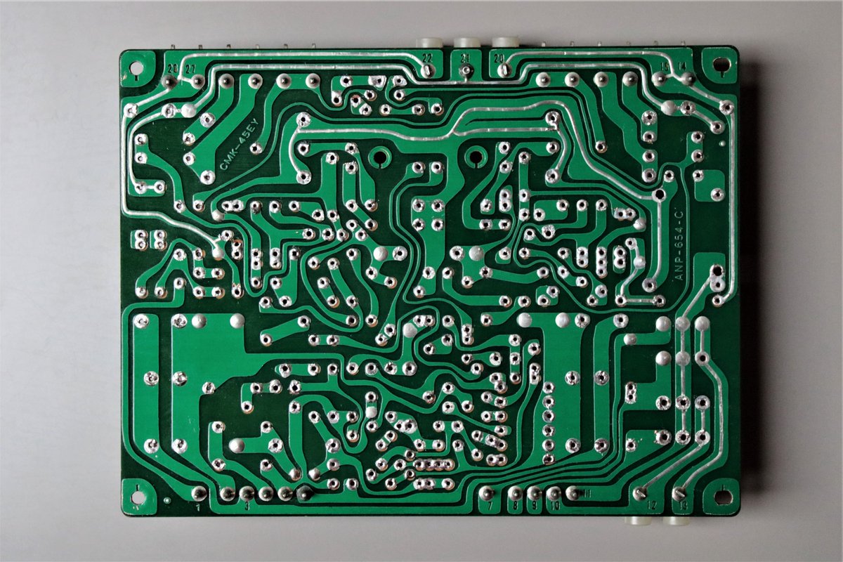 RussRichards9's tweet image. Decided to redesign &amp;amp; make completely new circuit boards for one of my #SPEC4 power amps, using 'closely matched pairs' of exact value, much closer tolerance components that were simply not available back in 1975 and much higher quality circuit board materials. Progress so far:-