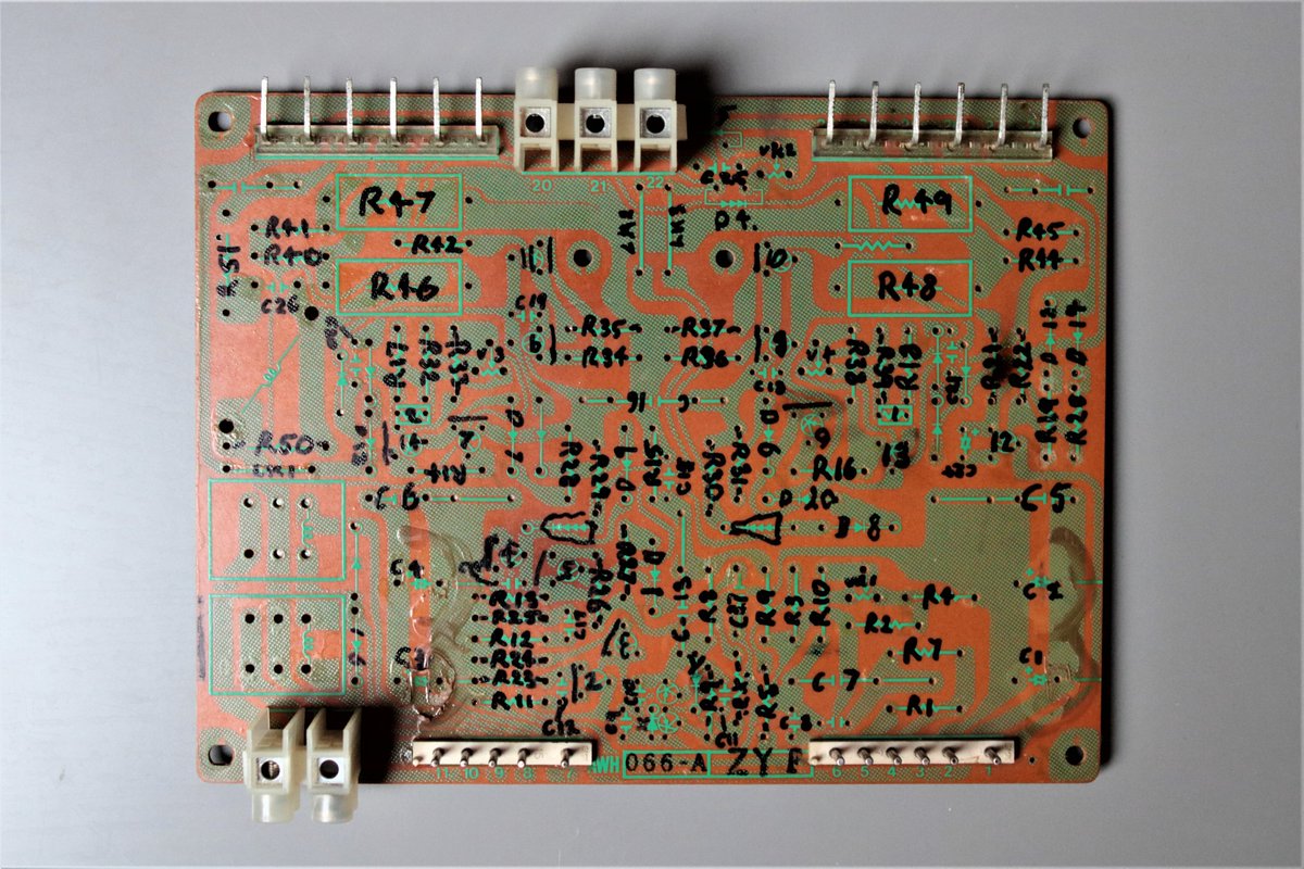 RussRichards9's tweet image. Decided to redesign &amp;amp; make completely new circuit boards for one of my #SPEC4 power amps, using 'closely matched pairs' of exact value, much closer tolerance components that were simply not available back in 1975 and much higher quality circuit board materials. Progress so far:-