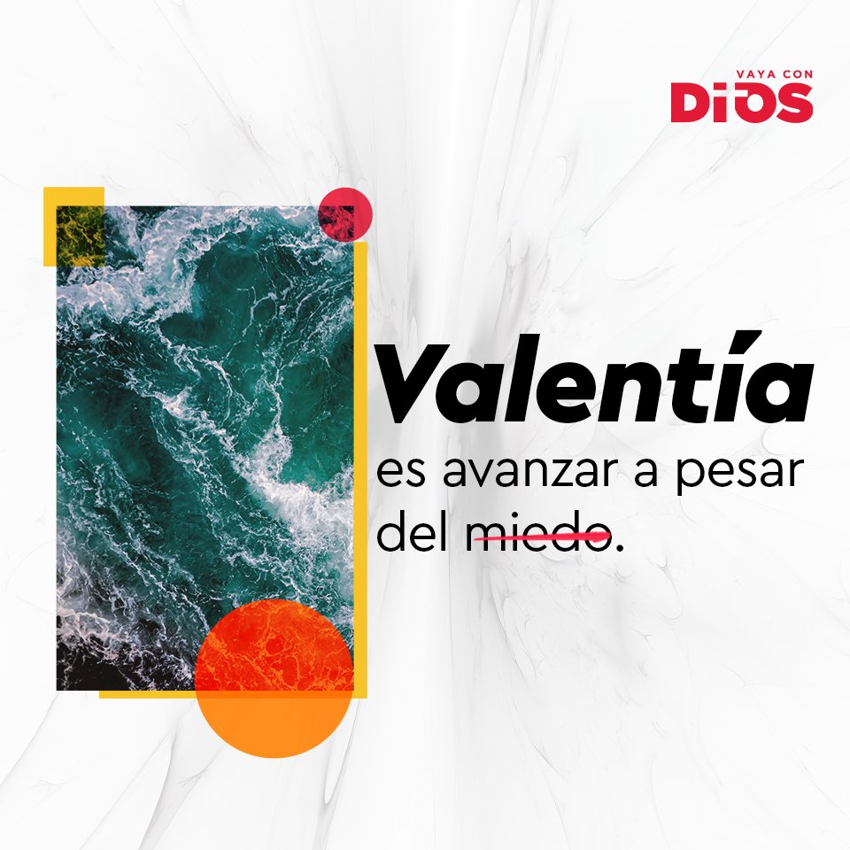 VayaConDiosTV's tweet photo. Dios te da la valentía que necesitas para seguir avanzando. 🙌🏻

#Fuerza #VayaConDios https://t.co/QGo6fK6LTR