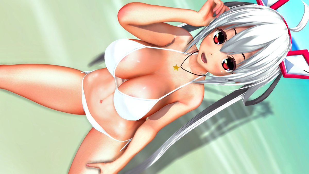 マトイさまの清楚な白ビキニグラビアです #COM3D2 