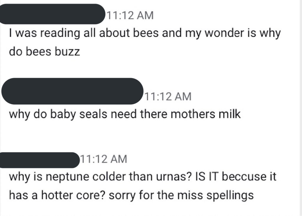 Readers shared questions they had about their non-fiction books in our chat box! They are really enjoying this unit! 📚 #tcrwp