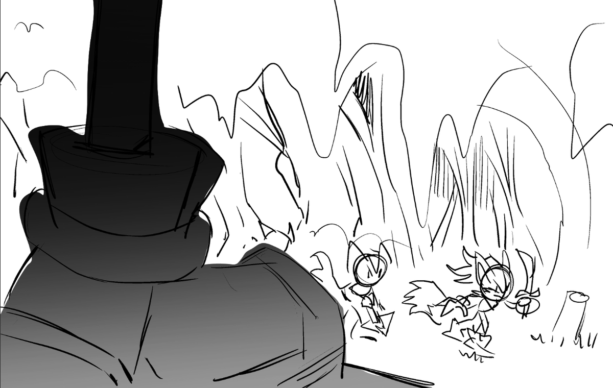 - Man is pushing harder and harder. It's not enough.  Eventually becomes leader. 
- his squad gets smaller and smaller because he keeps making his team do insanely dangerous missions. 
- His anger worsens. He's not enough
-He meets Shadow. 