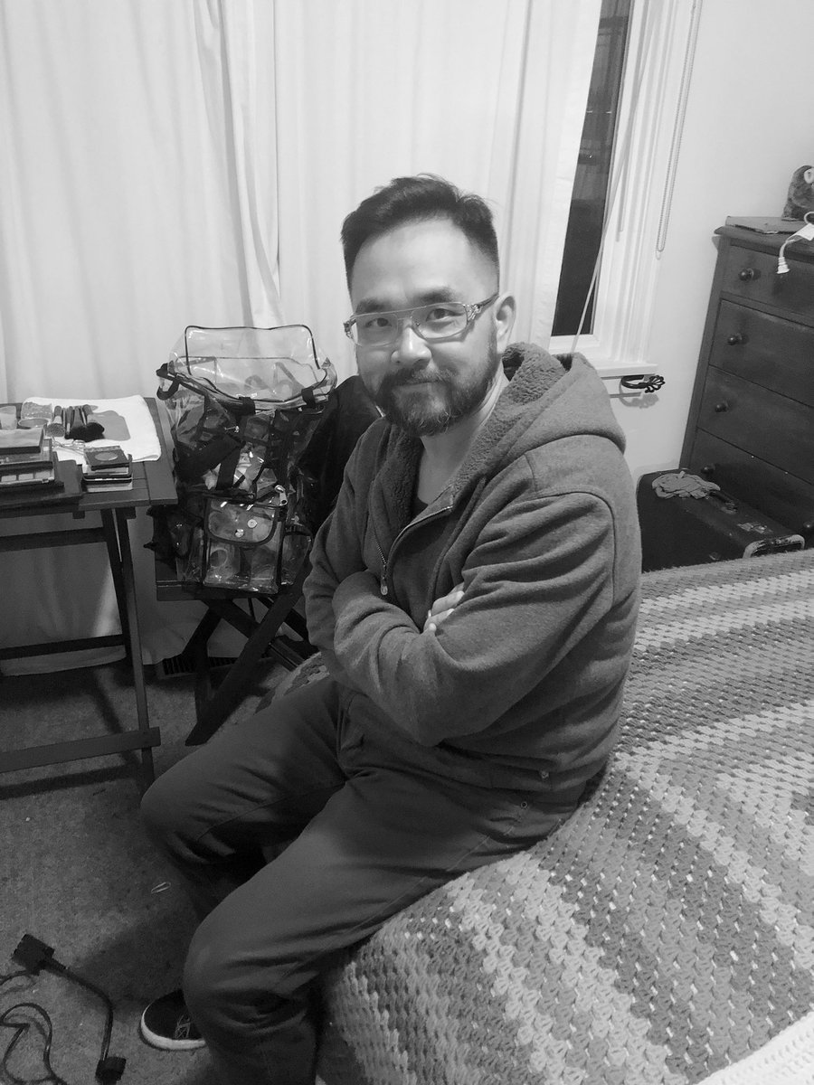 AtticTrunkMovie's tweet photo. Our director @raugiyu directed @AtticTrunkMovie with this exact face the WHOLE TIME! Even better, he has somehow maintained it during post-production...  #indiefilm #bcfilm https://t.co/wIkPFb7d7s