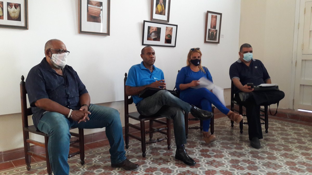 AlcidesGarcaCa2's tweet photo. #UneacGranma Fructífero encuentro y profundo debate de integrantes de Filial de Cine, Radio, Televisión y Redes Sociales, Creadores Audiovisuales y Cinematográficos, con dirigentes del Partido en #ProvinciaGranma. Desafíos y oportunidades para creación artística.
#CubaEsCultura https://t.co/qFA7iWFDiA