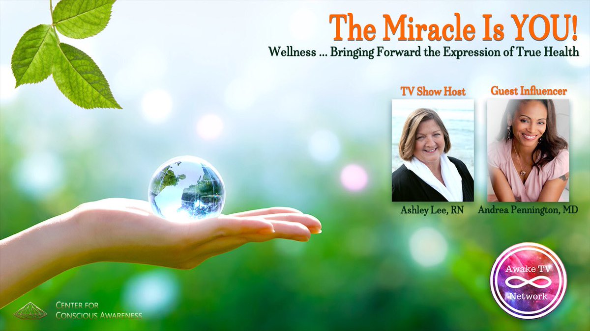 AshleyLee53's tweet photo. Join our beautiful savant Influencer, Andrea Pennington, MD as she shares how The Miracle Is YOU! on Awake TV Network Friday January 15, 2021 at 11a PT / 2p ET - https://t.co/AxzVvJpMQS
#themiracleisyou #andreapennington #centerforconsciousawareness #awaketvnetwork https://t.co/z6keEtmIWN