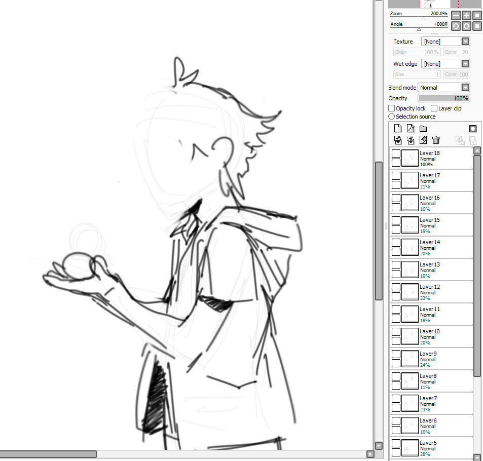 I also want to make a more or less complete animation with Denzel. But, oh my God, I don't like lineart 