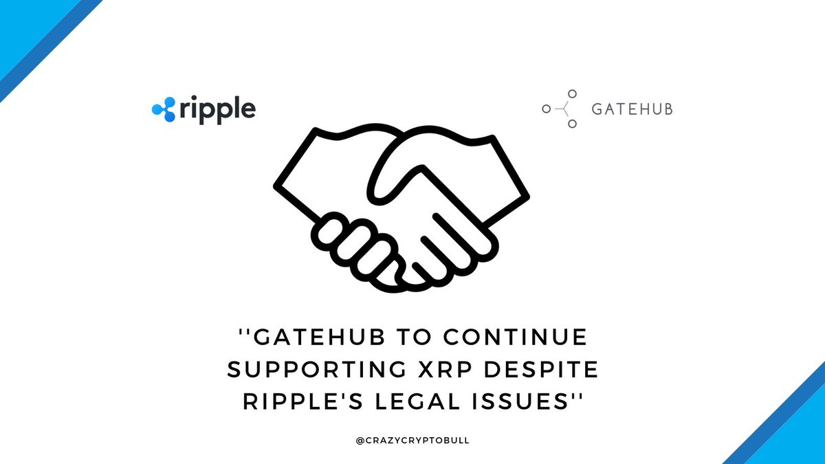 crazycryptobull's tweet photo. #GateHub is the latest crypto firm to announce the continuation of #XRP support despite #Ripple’s legal issues with the #SEC.

#ripple #XRP #xrpripple #gatehub #listing #welcome2021 #Blockchain #success #coinbase #finance #cryptonews #forexlifestyle https://t.co/2eB0cBWwLy
